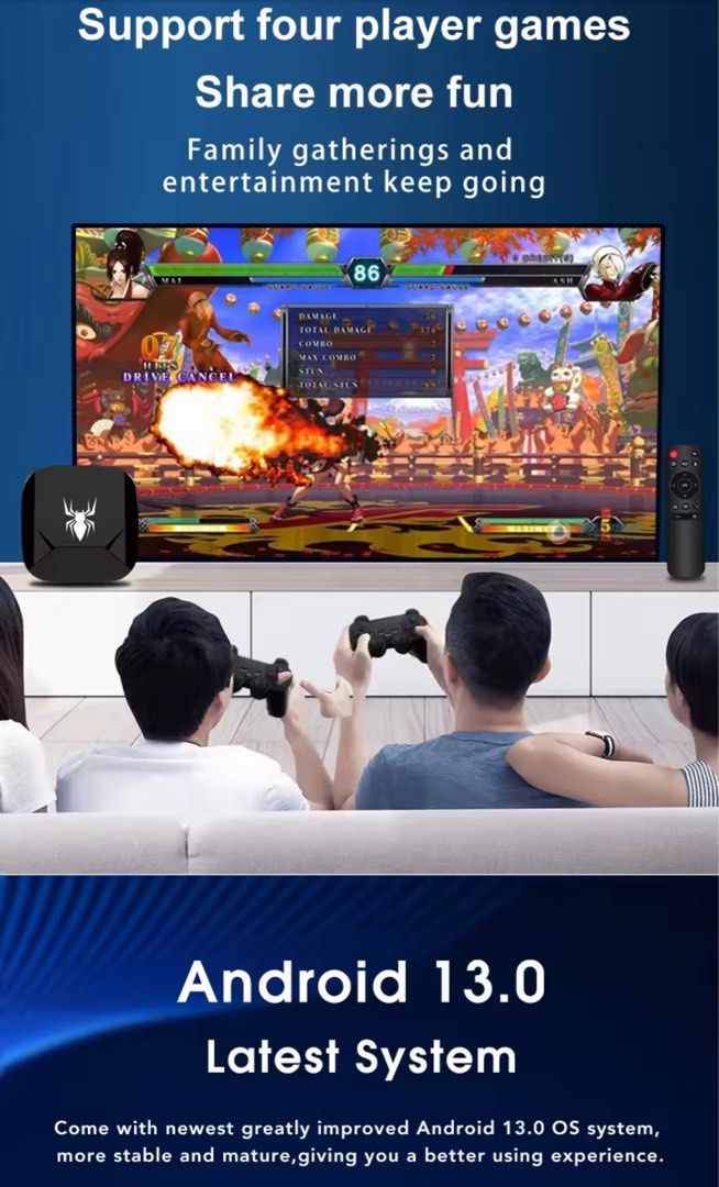 X5 4K Android TV Stick Retro Video Game Console with 2 Controllers (Category: Others) located in Manila. Submitted by starbalesukandjapansurplus (Listing ID 1456822368, Image 2). Description: AS IS HINDI NATESTING - Play over 20,000 classic games - 4K Android TV stick - Supports up to four players - Runs on the latest Android 13 system - Easily switch between TV and games - Includes: 2 controllers, remote, power adapter, and cables - Perfect for 