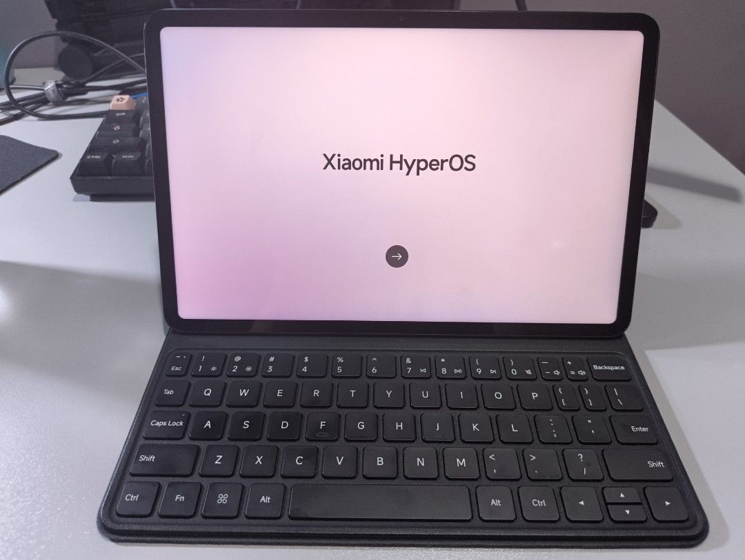 Xiaomi Pad 6 with Official Keyboard Case (Category: Android) located in Quezon City. Submitted by karcruz (Listing ID 1456874924, Image 1). Description: - Xiaomi Tablet with magnetic keyboard case for enhanced productivity - Tablet only = 9.5k, keyboard case only = 1.8k, both = 10.5k - Ideal for both work and entertainment on the go - Features a sleek and modern design - Equipped with a rear camera - Minor corner damage (see photo), performance/f