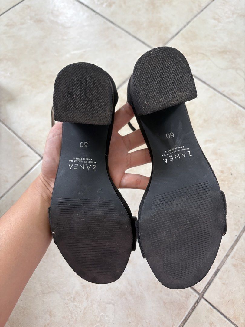 Zanea Black Heels (Category: Heels) located in Pasig City. Submitted by adikinsdeclutter (Listing ID 1456820565, Image 3). Description: ONLY USED ONCE With Box Very good condition .