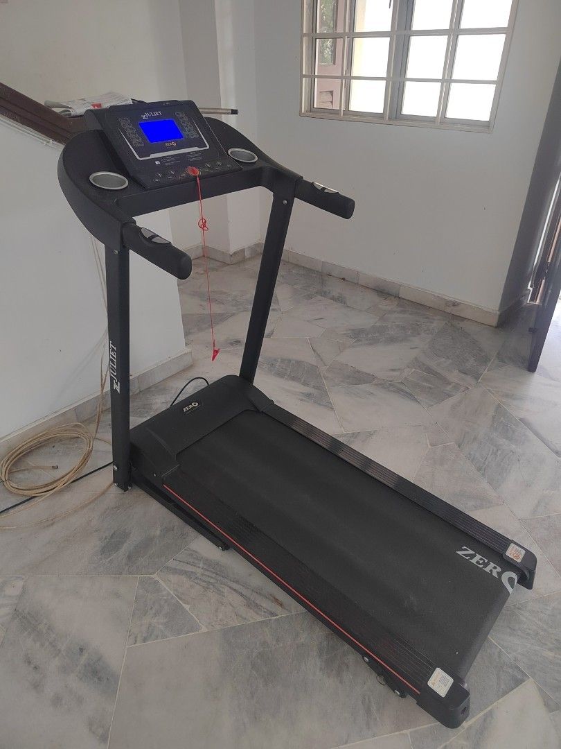 ZERO Treadmill (Category: Cardio & Fitness Machines) located in Petaling Jaya. Submitted by nini_nn (Listing ID 1454948959, Image 3). Description: - Foldable ZERO treadmill - Perfect for home workouts - Tracks: Speed, Distance, Time, Calories - Sturdy and durable frame - Good-sized running belt - Ready for your fitness journey! - Pick up only.