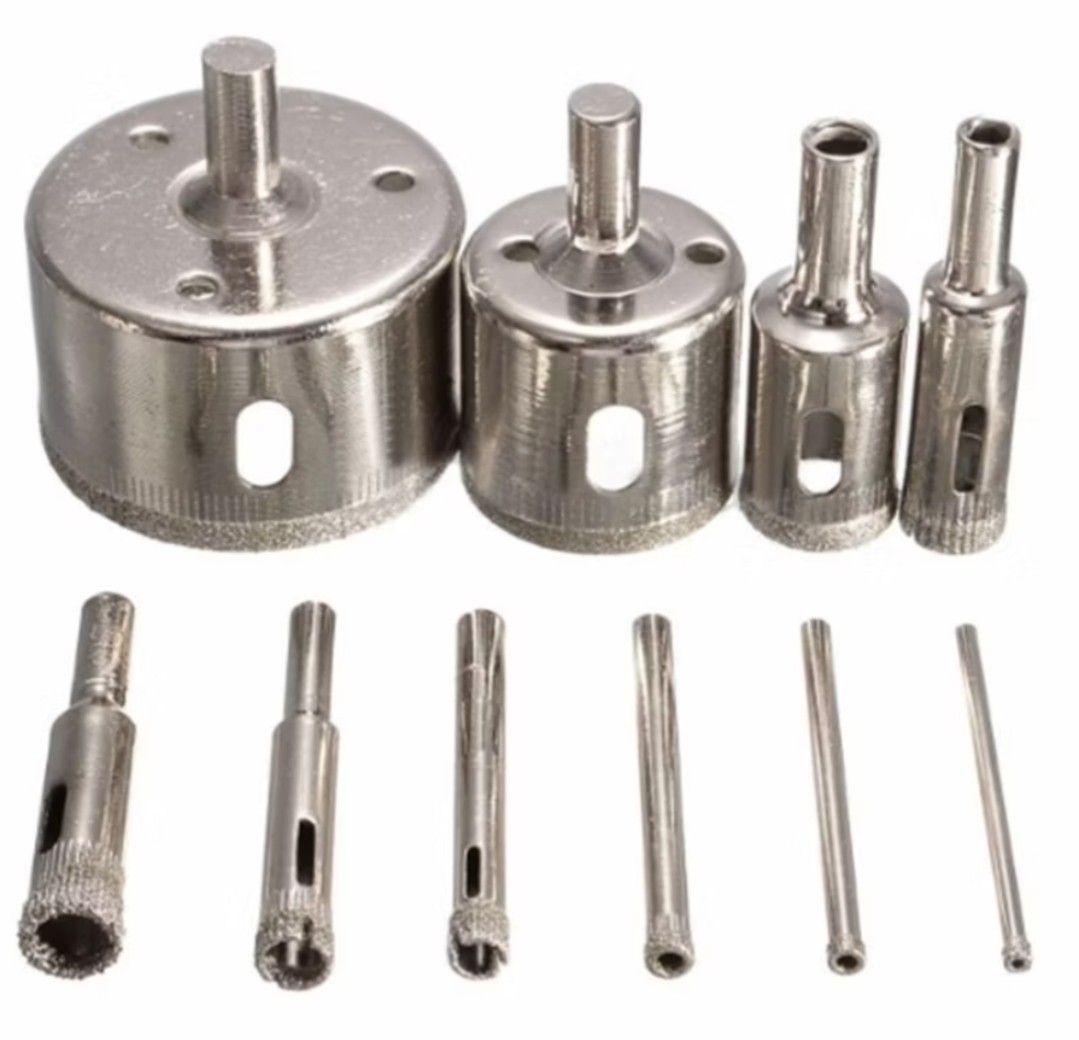 10Pcs Set Diamond HoleSaw (Category: Construction Tools & Equipment) located in Manila. Submitted by lotty_2489 (Listing ID 1456981002, Image 3). Description: Onhand Brandnew GoodQuality 3-50mm Sizes COD GcashPayment #09706504365 Charm.