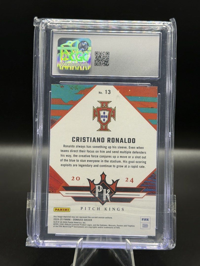 2024-25 Donruss Pitch Kings Cristiano Ronald CGC10 C朗 （分類：原色卡片）位於 Hong Kong。 由 fung0427 提交（商品編號 1456999660，圖片 2）。簡介： 2024-25 Donruss Pitch Kings Cristiano Ronald CGC10 可以順豐或者面交。