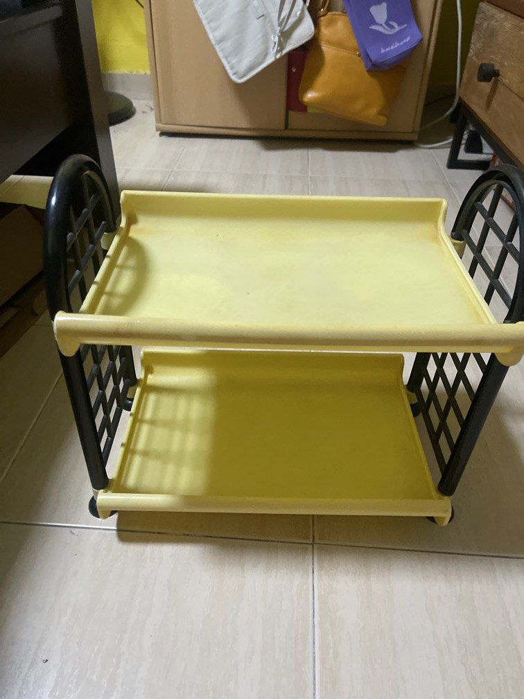2 layer rack (Category: Shelves, Cabinets & Racks) located in Singapore. Submitted by glhglh (Listing ID 1457077148, Image 1). Description: Moving away Got delivery .