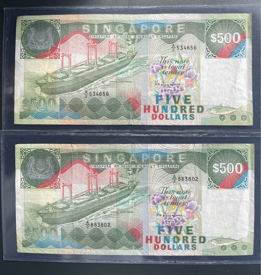 $500 Note (Category: Currency) located in Singapore. Submitted by zen45 (Listing ID 1456974836, Image 1). Description: $500 Note Ship series Selling : $535 per piece.