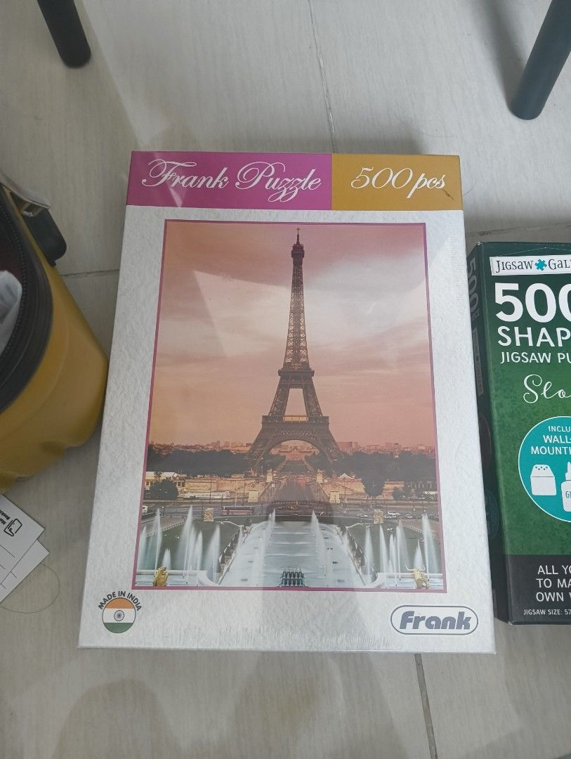 500pc Frank Eiffel Tower Puzzle & 3D Architecture Puzzles (Category: Board Games & Puzzles) located in Makati City. Submitted by macegray (Listing ID 1457035210, Image 2). Description: - Bundle includes 3 exciting puzzles. - Features a 500-piece Frank puzzle of the Eiffel Tower. - Includes two 3D architecture puzzles: Allianz Arena and Teatro Colon. - All puzzles are brand new and factory-sealed. - Ideal for experienced puzzlers or as a thoughtfu