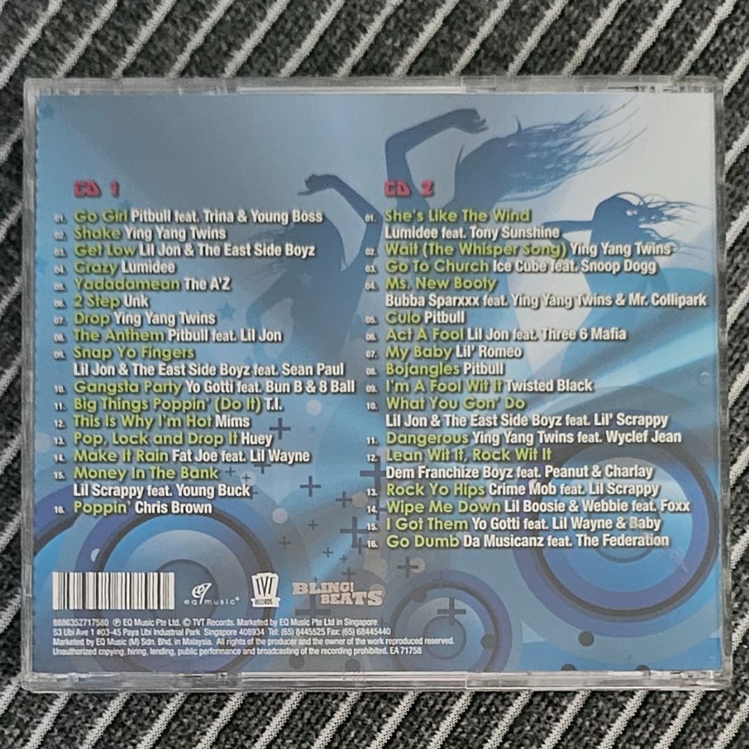 🌟 🇸🇬 [2CD Comp] The No.1 Hip Hop Party Album (2009 Club Edition) (Category: CDs & DVDs) located in Singapore. Submitted by strangecell (Listing ID 1456974100, Image 2). Description: Many more Various Genres: https://www.carousell.sg/p/1253907759 Disco/Funk/Soul/Easy Listening/Lounge/Jazz/Chill-out: https://carousell.com/p/1028943398 Electronic Dance, EDM, DJ Mix: https://carousell.com/p/1035784902 *************************************** Self-c