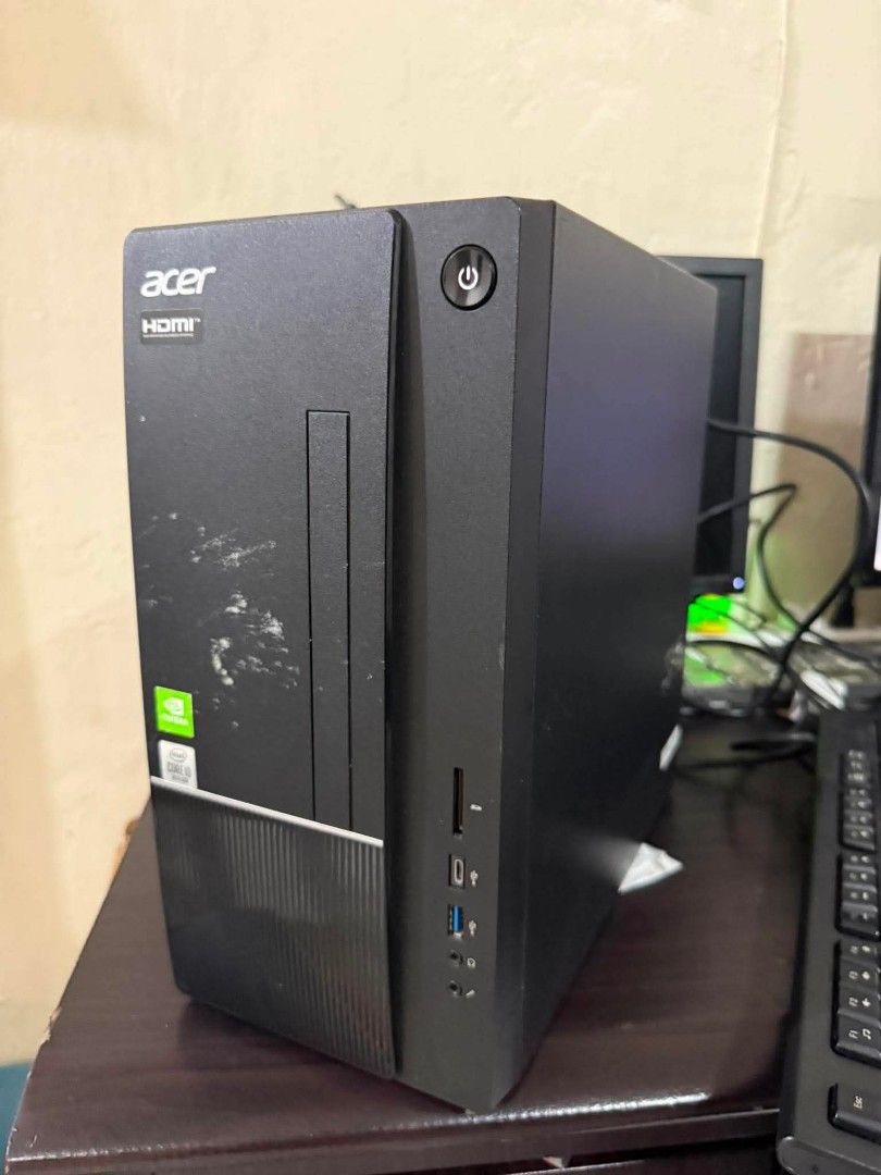 Acer aspire TC 875 (Category: Desktops) located in Manila. Submitted by happyearth.953a15 (Listing ID 1457079599, Image 1). Description: Acer aspire TC 875 I3 10th gen Nvidia GeForce GT 730 8gb ram 128gb m.2 1TB HDD Windows 11 pro OS Unit with power cord 💸💸 8,500 Location: San Andres bukid manila Pick up or deliver.