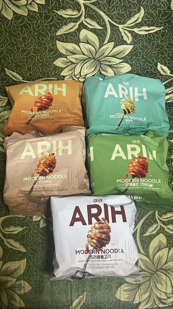 ARIH NOODLES KOREAN (Category: Rice & Noodles) located in Mandaluyong City. Submitted by alyrem (Listing ID 1457075475, Image 1). Description: P90 EACH NOODLE P340 PER PACK (4 PCS) FLAVORS: * KOREAN RED CHILI PASTE WITH BUTTER * VONGOLE PASTA * SAVORY SOY SAUCE WITH BUTTER * KOREAN SMOKY STIR-FRIED NOODLES WITH SEAWEED * ARTIFICIAL BEEF AND TRUFFLE FLAVORS WITH SOY SAUCE 💰 GCASH/BPI/MAYA/LANDBANK 🚚 J&T/GGX/SDD 📍 MANDALUYONG CITY.