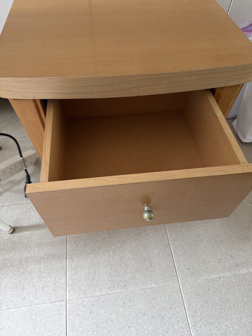 Bedside table (Category: Tables & Sets) located in Singapore. Submitted by pollypocketx (Listing ID 1457012108, Image 2). Description: 50cm length x 48cm height x 40cm width self pick up.