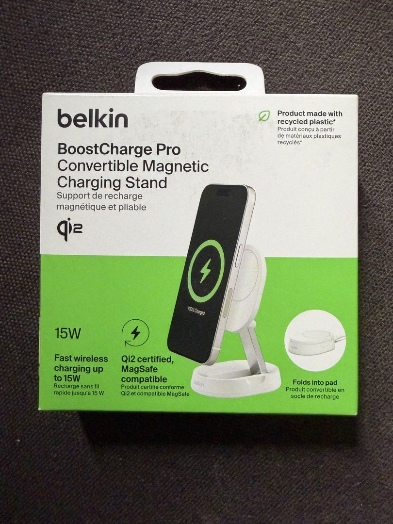 Belkin Boostcharge Pro Convertible Magnetic Charging Stand (Category: Chargers) located in Las Pinas. Submitted by filocgaya (Listing ID 1457101681, Image 1). Description: For sale Belkin Boostcharge Pro Convertible Magnetic Charging Stand Brand new and sealed Srp p2390-2890. P2k nalang. Preferrably for meetup at sm southmall. Can ship at buyers expense. Message me for inquiries.