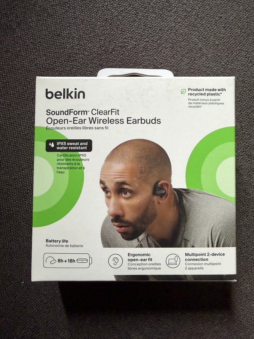 Belkin Soundform Clearfit Open-Ear Wireless Earbuds (Category: Earphones) located in Las Pinas. Submitted by filocgaya (Listing ID 1457099213, Image 1). Description: For sale Belkin Soundform Clearfit Open-Ear Wireless Earbuds Brand new and sealed Srp p2890. P2300 nalang. Preferrably for meetup at sm southmall. Can ship at buyers expense. Message me for inquiries.
