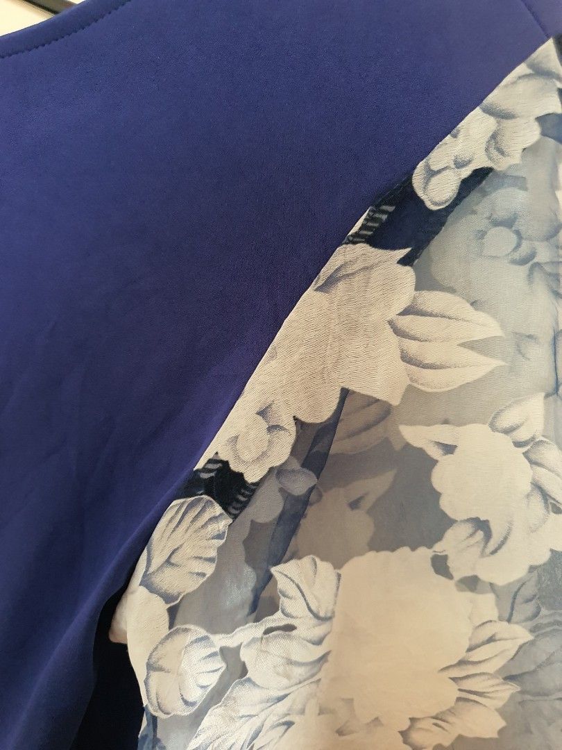 Blue Dress with Lace sleeves (Category: Dresses) located in Malolos. Submitted by maryanndeclutter (Listing ID 1457055795, Image 2). Description: Decluttering barely used clothes thats just small for me above the knee.