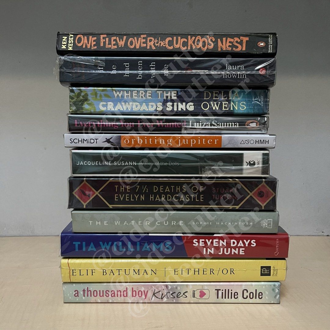 Books for Sale (Category: Storybooks) located in Rizal. Submitted by cjdeclutter (Listing ID 1456971004, Image 3). Description: MOP: GCash MOD: GGX/J&T or Lalamove RFS: downsizing PM for more inquiries Of Mice and Men by John Steinbeck - ₱399 Dead Poets Society - ₱499 Tom Jones - ₱150 Jude the Obsecure - ₱150 Moonfelt - ₱150 Ivanhoe - ₱150 A Clockwork Orange - ₱350 The Book Thief - ₱550 White Oleander - ₱250 The Secret Life of Bees - ₱450 Mrs. Da