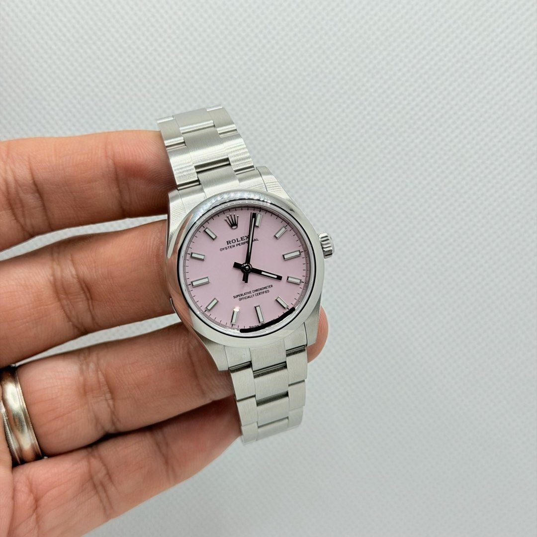 Brand New 08/2026 Rolex 277200 Oyster Perpetual 31 Candy Pink Dial OP31 OP 31 (Category: Watches) located in Singapore. Submitted by worthytime (Listing ID 1456964675, Image 1). Description: 🫵Join our Tele-gram channel for latest updates: worthytime.biz/tele ➡️Rolex 277200 Oyster Perpetual 31 Candy Pink Dial ➡️August 2026 (5 Years Rolex International Warranty Till 08/2031) ➡️Brand New Unworn ➡️Full Complete Set + White Tag ✅Trade Up/Down Welcome