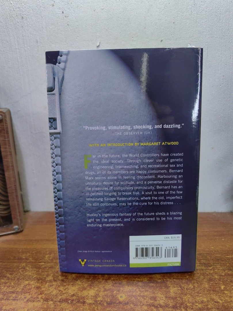 Brave New World (Vintage Edition) (Category: Storybooks) located in Tarlac. Submitted by chapterse7en (Listing ID 1457092050, Image 2). Description: IMPORTANT: Serious buyers only. Lowballers and unresponsive buyers who ghost the chat will be automatically BLOCKED. Please do not message if you have no real intention of purchasing. Thank you for respecting my time. Brandnew Remaindered Copy Trade Paperback Vintage Edition 3 copies available Mode o