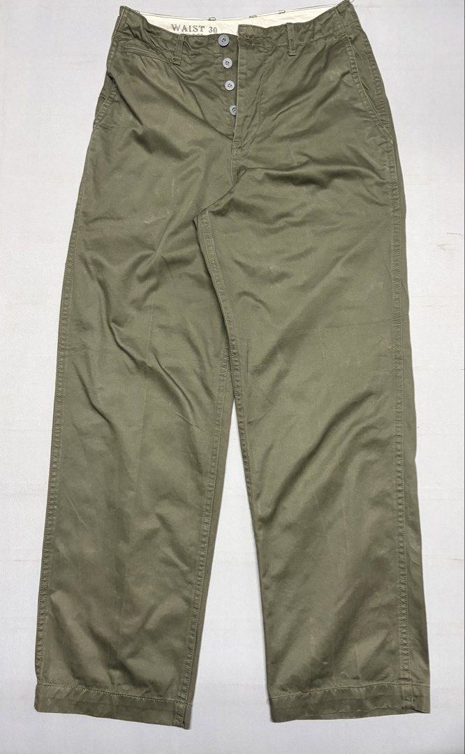 BRONSON Trouser Special Herringbone Twill (Category: Jeans) located in Baguio. Submitted by viibodegaaa (Listing ID 1457002925, Image 1). Description: Item: BRONSON Trouser Special Herringbone Twill Size: 30 Waist: 14.5’ Rise: 14’ Thigh: 13’ Inseam: 30’ Length: 41’ Leg opening: 9.5’ Price: 2280 .