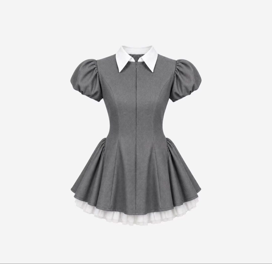 BSCO Saylor Dress - Gray (Category: Dresses) located in Santa Rosa. Submitted by neloved_ (Listing ID 1457072843, Image 1). Description: BSCO Premium Sailor Micro Dress Color: Gray Size: Medium (M) Brand new / never worn Currently sold out on BSCO LBC shipping: ₱150.