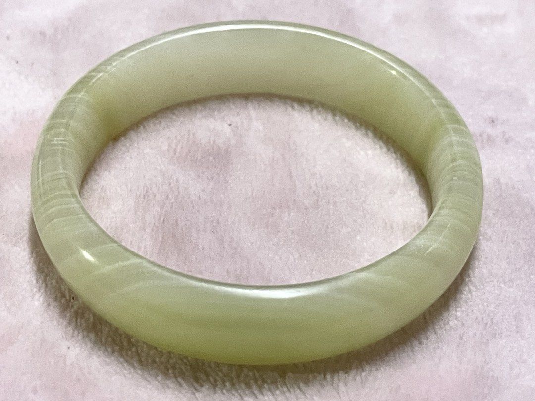 Calcite Bangle Bracelet size 58 (Category: Bracelets) located in Manila. Submitted by Crystal_Oracle (Listing ID 1457052220, Image 3). Description: Calcite crystals are known as powerful energy cleansers and amplifiers. In metaphysical practices, they help clear stagnant energy, boost mental clarity, and balance the chakras. Specific benefits vary widely depending on the distinct color of the stone..