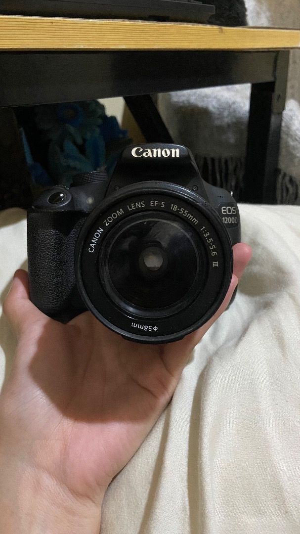 Canon eos1200D (Category: Cameras) located in Caloocan City. Submitted by lucy09224 (Listing ID 1457135188, Image 2). Description: Selling my pre-loved Canon EOS 1200D DSLR Camera. Perfect for beginners, student journalists, and hobbyists who want high-quality photos and Full HD videos. Inclusions: * Canon 1200D Camera Body * Canon EF-S 18-55mm Kit Lens * Original Canon Battery * Lens Cap NOTE: NO charger and NO camera bag included (Na-misplaced 