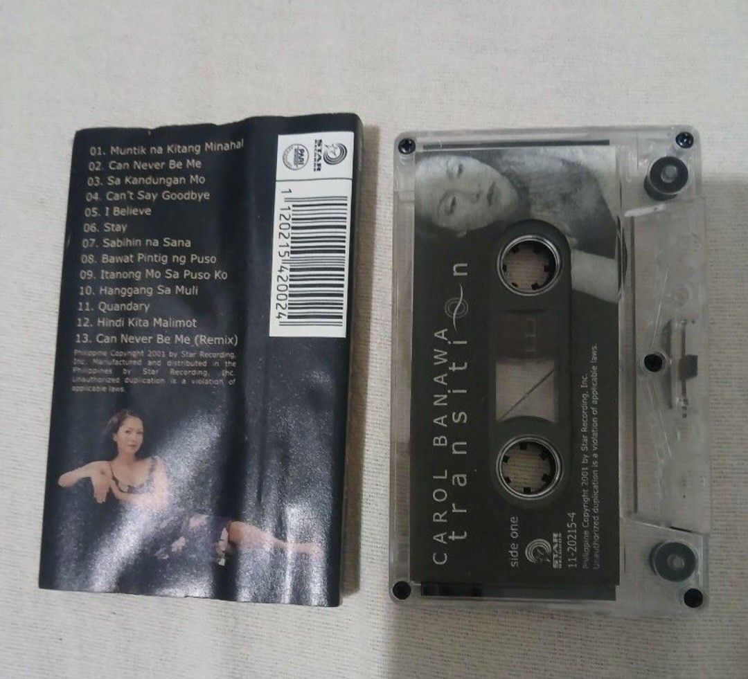 Carol Banawa Transition Cassette Tape (Category: CDs & DVDs) located in Pili. Submitted by marktoraldo (Listing ID 1457051683, Image 2). Description: lightly used . 400 php. add sf Gcash mop.