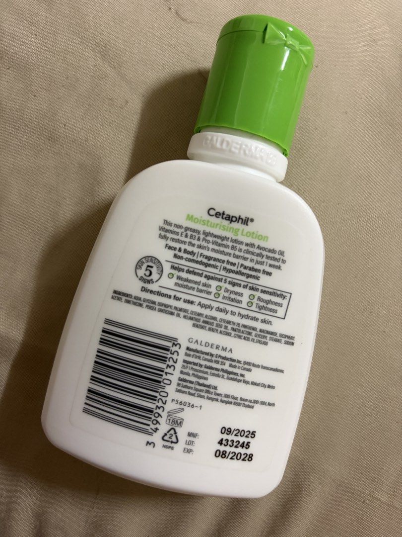 Cetaphil Moisturizing Lotion 4 oz 118 ml (Category: Face Care) located in Dasmarinas. Submitted by mymimisells (Listing ID 1457086513, Image 2). Description: Bought it at Watsons last month Almost full - used it 3x only Switching to another brand Expiry 2028.
