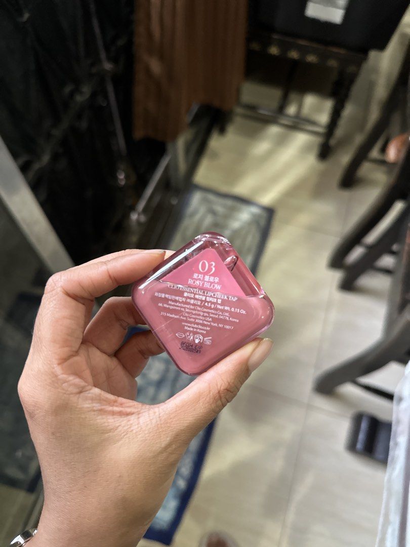 CLio Essential Lip Tint Tap 03 Rose Bloom (Category: Makeup) located in Pasig City. Submitted by tarasier (Listing ID 1457049886, Image 2). Description: - Peripera Essential Lip Tint - Shade: 03 Rose Bloom (lovely rosy pink) - Provides a natural flush of color - Cute and compact packaging - Perfect for on-the-go touch-ups.