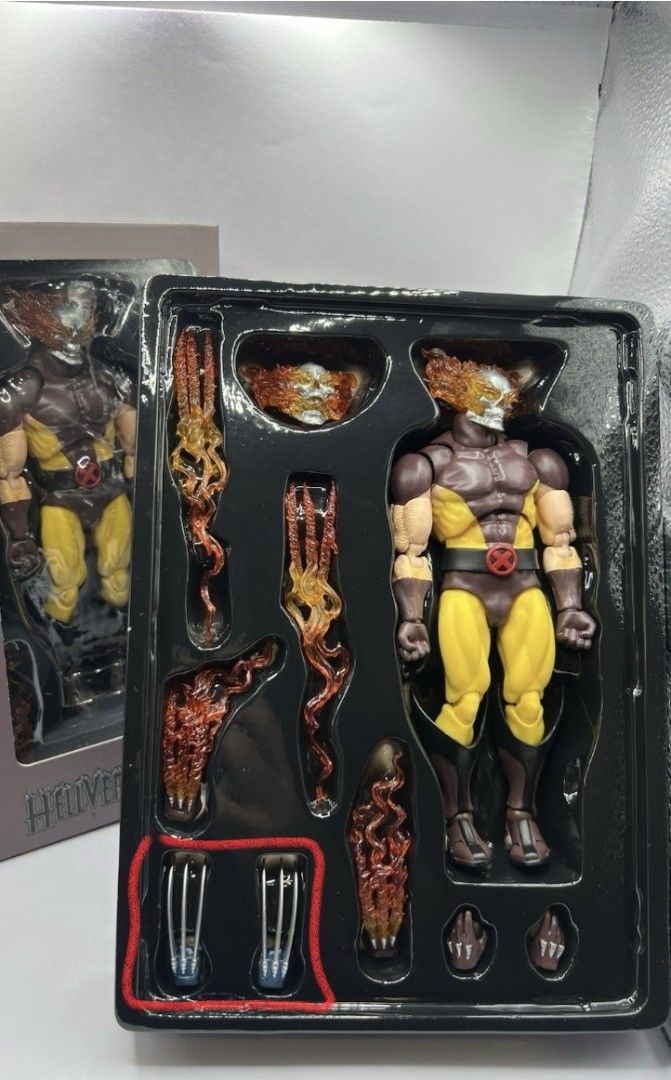 CT Hellverine (Category: Toy Figures) located in Singapore. Submitted by whitedevilk (Listing ID 1456970296, Image 5). Description: Please read. * Post available = Item available. * Interested? Send me location, date and time. * Due to restrictions set within platform, replies are limited to acceptance of above points. Please understand. Brand new!! Sealed set!! Authentic!! Only 1 set. The claws for tiger stripe Wolverine will be removed during m