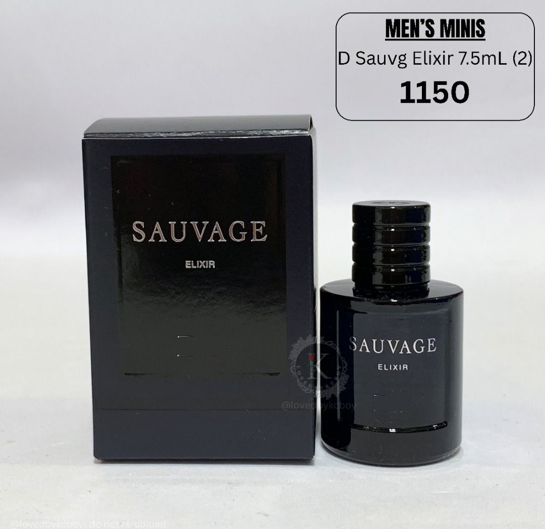 D Sauvage Elixir (7.5mL) - AUTHENTIC MINI PERFUME (Category: Fragrance & Deodorants) located in Calasiao. Submitted by lovedbykcboy (Listing ID 1457121785, Image 1). Description: () - Slots available Please inquire only if you are ready to proceed with payment once the invoice is sent. Ghosting, abandoning, or ignoring your order may result in future “mine” requests no longer being entertained. All items are packed with full video documentation. 
