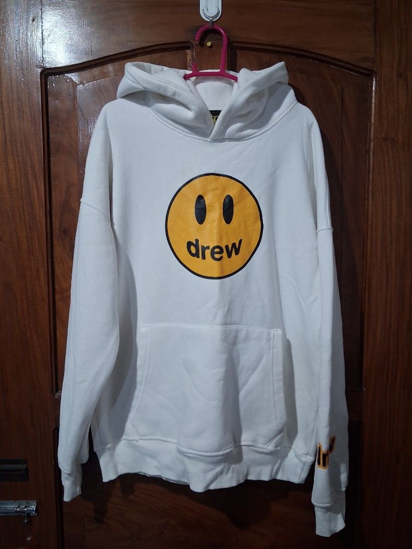 Drew House Hoodie (Category: Hoodies) located in Prosperidad. Submitted by yangbai (Listing ID 1457104952, Image 1). Description: White Drew House hoodie Color rate 10/10 Excellent condition dimes 23/27 .