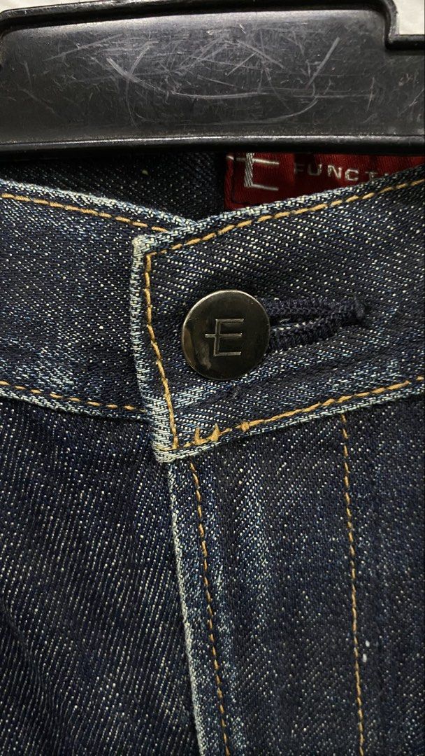 Edwin E-Function jeans (Category: Jeans) located in Kuala Lumpur. Submitted by sambundlegombak (Listing ID 1457085881, Image 3). Description: Ori size 30/34 inch Manual size 31 inch Labuh 41 inch Cawat 13 inch Bukaan kaki 8 inch MADE IN JAPAN .
