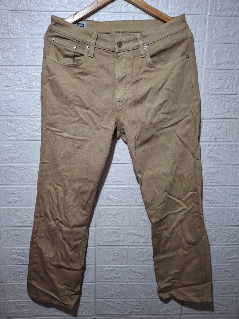 EDWIN International Basic Khaki Pants Size 32 (Category: Jeans) located in Angeles City. Submitted by livemountain.e2ae07 (Listing ID 1456958984, Image 1). Description: EDWIN DENIM PANTS FOR MEN SIZE 32 W16 L38.2 HEM 8 GOOD AS NEW.