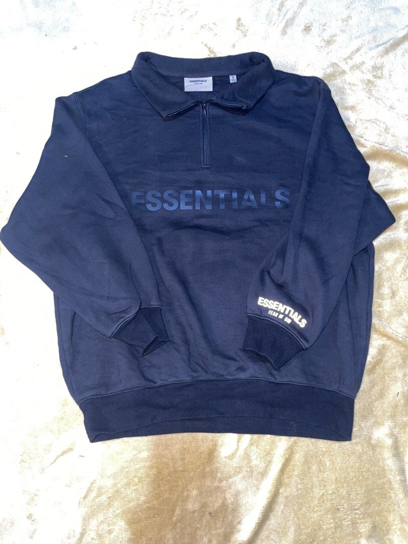 Essentials quarter zip jacket (Category: Coats, Jackets and Outerwear) located in Manila. Submitted by jabjabthriftplace (Listing ID 1457081708, Image 1). Description: Excellent condition Size large to XL.