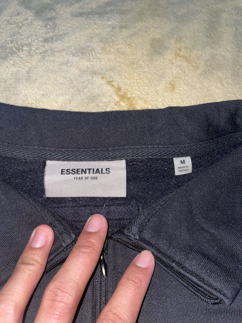 Essentials quarter zip jacket (Category: Coats, Jackets and Outerwear) located in Manila. Submitted by jabjabthriftplace (Listing ID 1457081708, Image 2). Description: Excellent condition Size large to XL.