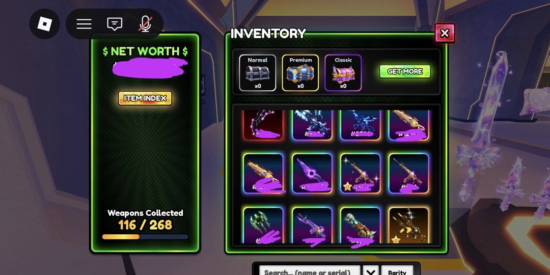 (EVENT) Hypershot Exclusive weapons （分類：遊戲週邊商品）位於 Hong Kong。 由 ch.gzt 提交（商品編號 1457037990，圖片 1）。簡介： (Secret) Nightfall爪刀 （新）(高RAP) Permafrost executioner （最新）Arch AK （最新）Dominus AR 以及非常多Mythic, Legendary 及以下武器 歡迎自出價，查詢及議價 Online Time : 12:00 pm- 3:00am。