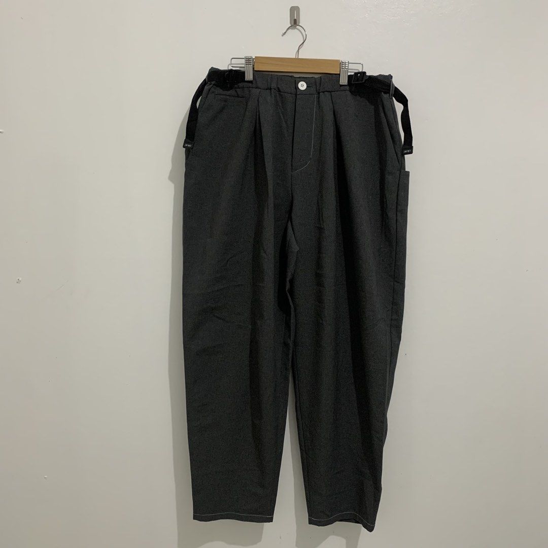 F/CE Technical Wide Trouser Pants (Category: Trousers) located in Tagaytay City. Submitted by deetstreet (Listing ID 1456997898, Image 1). Description: Waist: 32-36 (Can fit to lower size) Front rise: 14.5 Hip: 26 Thigh: 16 Length: 39 Knee: 13 Inseam: 29 Leg opening: 7.5 + sf.