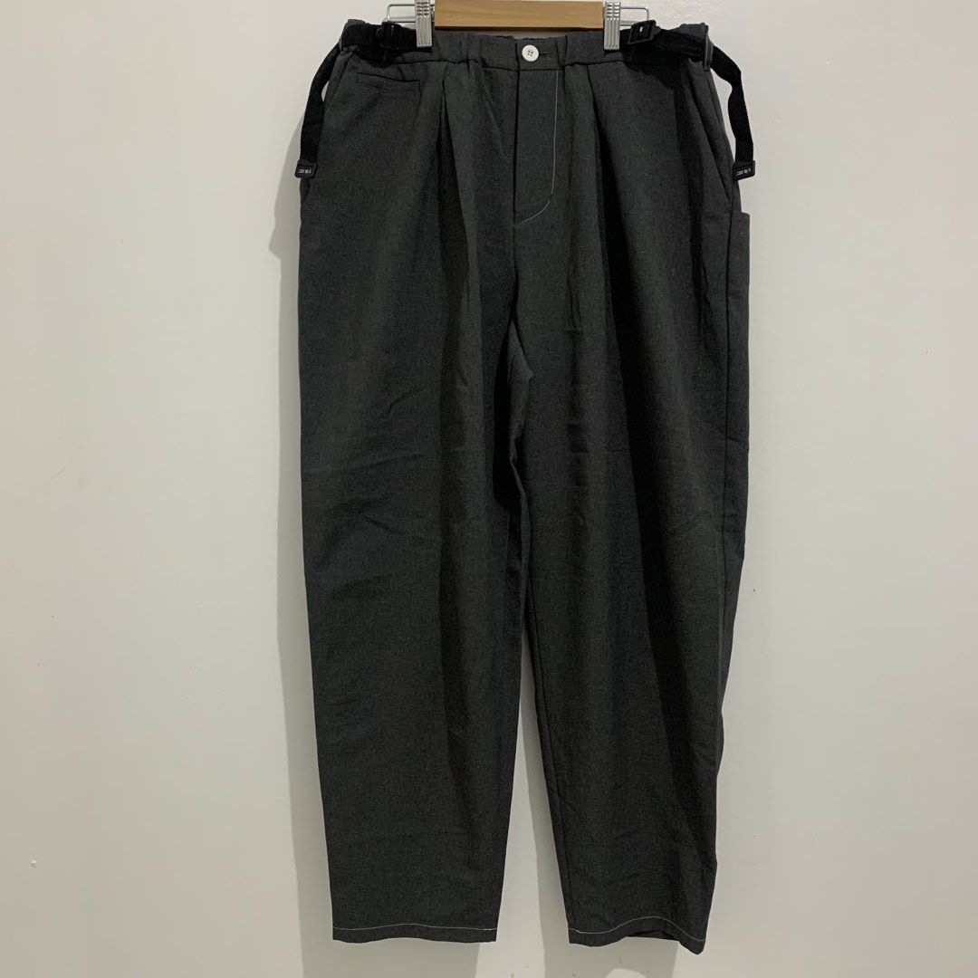 F/CE Technical Wide Trouser Pants (Category: Trousers) located in Tagaytay City. Submitted by deetstreet (Listing ID 1456997898, Image 2). Description: Waist: 32-36 (Can fit to lower size) Front rise: 14.5 Hip: 26 Thigh: 16 Length: 39 Knee: 13 Inseam: 29 Leg opening: 7.5 + sf.