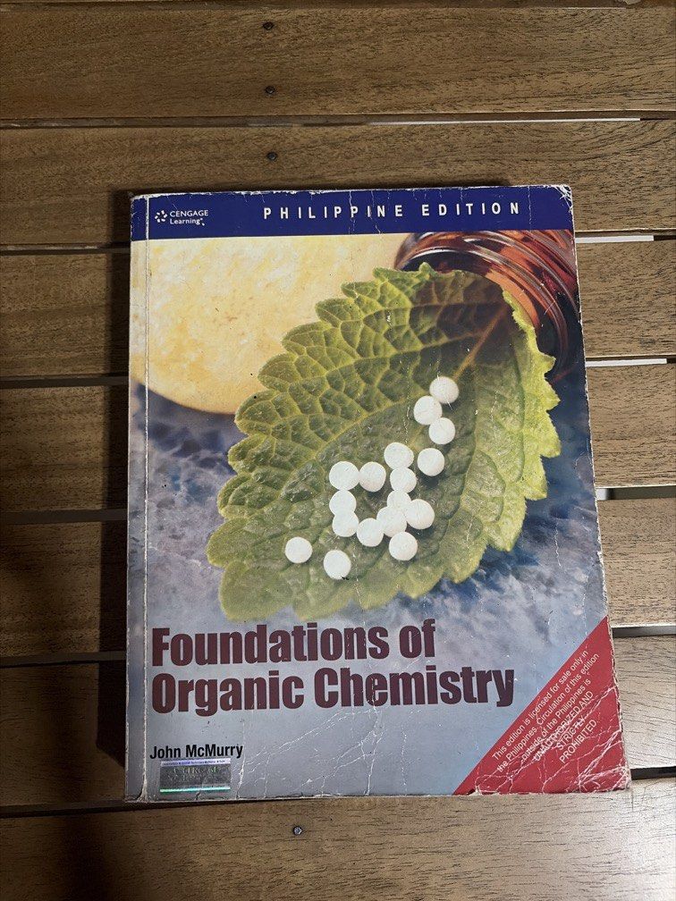Foundations of Organic Chemistry (Category: Textbooks) located in Caloocan City. Submitted by newbird.e6ae67 (Listing ID 1457066313, Image 1). Description: Has minimal old stains, but still in good condition..