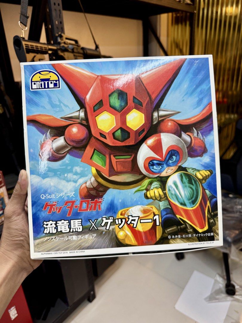 Getter Robo Alphamax Q-suit (getter-1) (Category: Figurines & Statues) located in Paranaque City. Submitted by icko007 (Listing ID 1457126286, Image 1). Description: ORITOY GETTER ROBO ALPHAMAX Q-SUIT #01-RYOMA NAGARE x GETTER 1 Condition Mint in box Price 4999 No Rush Shipping/ Dibs Now Pay now Location Paranaque Payment Gcash/Bpi Shipping Lalamove/Lbc Buyers Risk / Fee ‼️Seller is not responsible for: lost, stolen, or damaged packages..