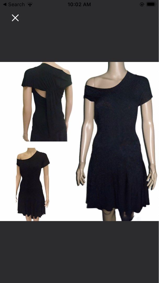 Guess Black Jersey Asymmetrical Drape Dress (Category: Dresses) located in Marikina City. Submitted by theconstantdeclutterer (Listing ID 1456987290, Image 1). Description: Guess Jersey black dress with a flattering flared skirt. Fits medium to semi large. Features a stylish cutout back and soft, stretchy fabric. Can be styled many ways. Order now! .