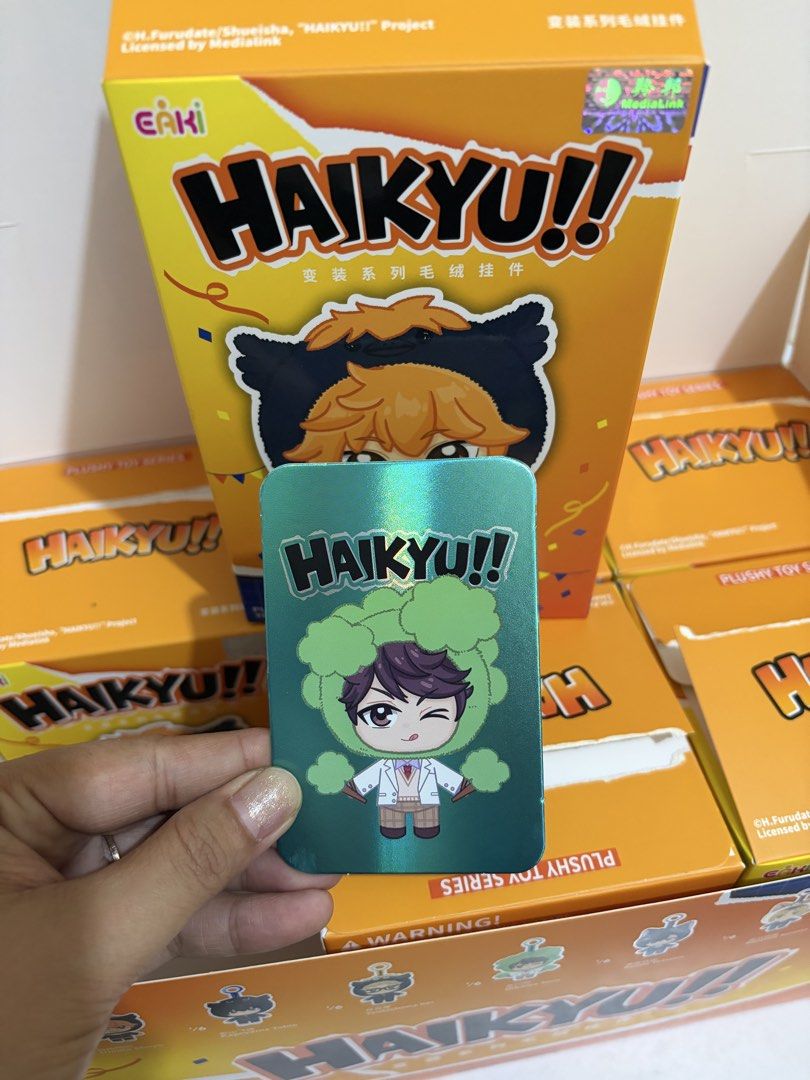 Haikyu Eaki OIKAWA Sealed Plush Keyring (Category: Plushies & Soft Toys) located in Valenzuela. Submitted by chimmyloves_ (Listing ID 1457063477, Image 1). Description: — still sealed in plastic — Tsukki & Hinata - SOLD❗️.