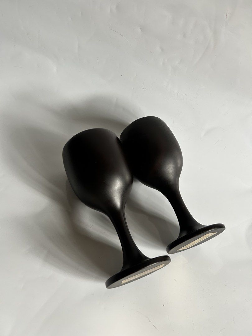 Handcrafted David Auld wooden goblets (Category: Other Kitchenware & Tableware) located in Paranaque City. Submitted by meowlingpersian (Listing ID 1456963001, Image 3). Description: Handcrafted by mid-century American artist David Auld using dark Carribean hardwood, probably candlewood Received as a gift in 2000 from my brother based abroad P1800 for both, FIXED For pickup only, on customer’s account.