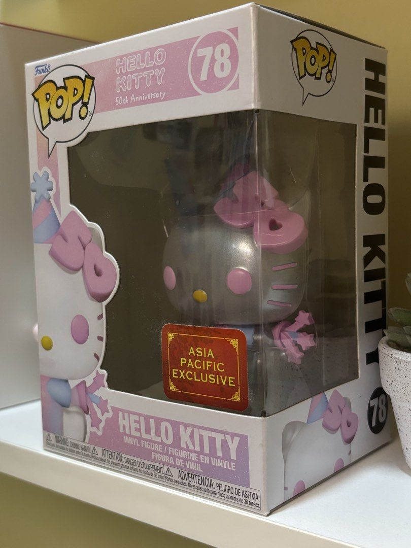 Hello kitty Funko pop 78 - 50th Anniversary (Category: Designer & Blind Box Toys) located in Marikina City. Submitted by marga.revival (Listing ID 1457005128, Image 2). Description: Asking Price - ₱ 400 (mall price 700) - Bought it for ₱700 in Toy Kingdom - MOA - Use for collection display - I stopped collecting + decluttering - No dents - messg me for more questions :)) (Meet Ups) - UST - SM Masinag - Antipolo - Gateway Cubao (Delivery) - lalamo