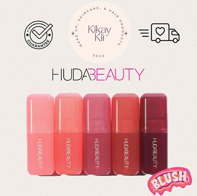 Huda Beauty Liquid Blush (Category: Makeup) located in Imus. Submitted by jeorgelind13720 (Listing ID 1457029682, Image 1). Description: - Get a natural flush with Huda Beauty liquid blush. - Comes in Black Cherry Watermelon Pop Peach Sorbet Perfect for adding a pop of color to your cheeks. - Easy to apply and blend. - Suitable for everyday looks or a night out..