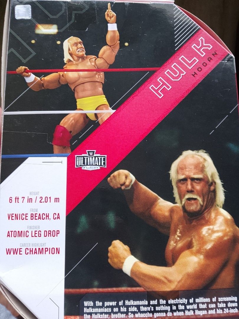 Hulk Hogan WWE Mattel Ultimate Edition (Category: Action & Battle Toys) located in Manila. Submitted by barnesjame75271 (Listing ID 1456983534, Image 3). Description: For Sale Hulk Hogan Ultimate Edition Price : 2300 -misb Loc: meetup: lrt gil puyat/ cash and carry makati/binan laguna - can also do lalamove transaction Message po if interested. Thanks 🙏🙏.