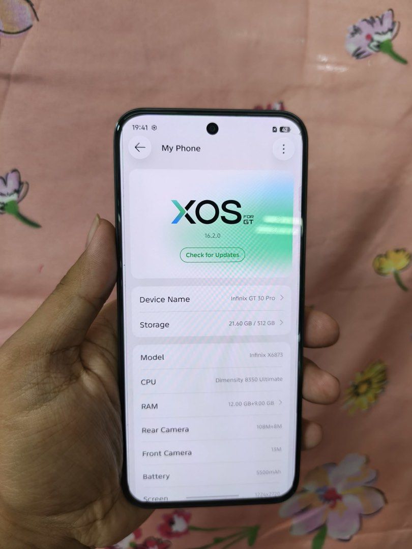 Infinix GT 30pro 512GB (Category: Xiaomi) located in Manila. Submitted by alinortaut09995 (Listing ID 1457104171, Image 2). Description: SALE OR SWAP + CASH infinix GT 30pro 512GB OPENLINE NTC VARIANT NO HIDDEN ISSUE UNLI TEST UNLI RESET SLIGHTLY DENTS INCLUSION:Unit,Charger,2 Case,Box .