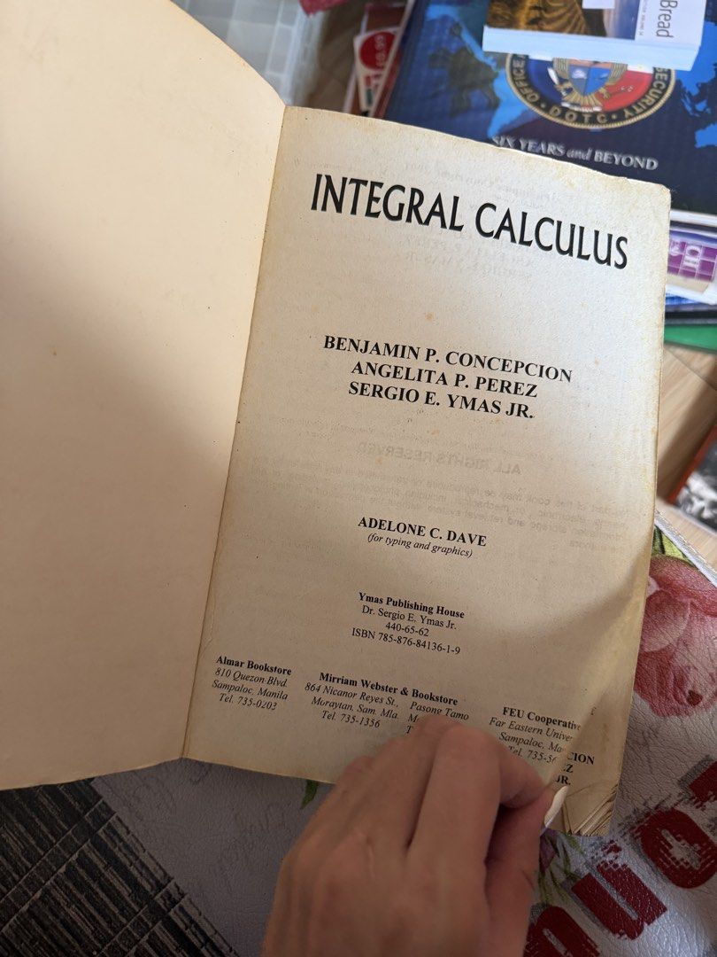 Integral Calculus (Category: Textbooks) located in Las Pinas. Submitted by gmonteros (Listing ID 1457085947, Image 2). Description: .