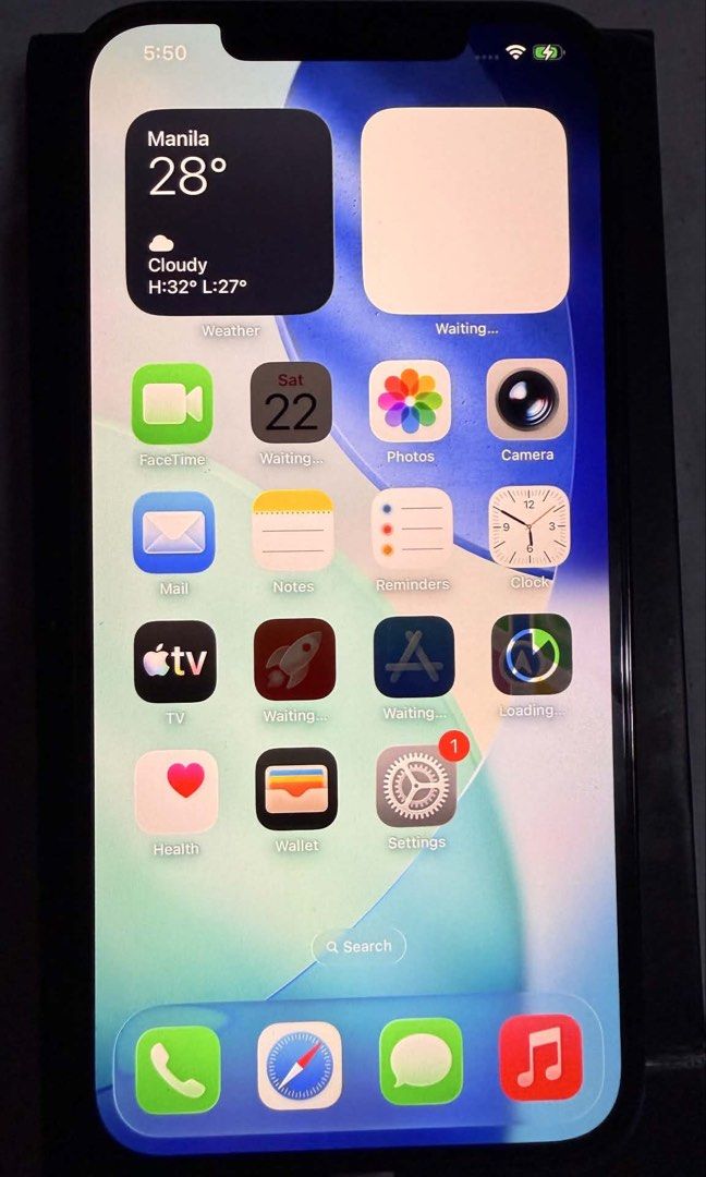 iPhone 12 Pro Max 256gb Openline (Category: iPhone 12 Series) located in Paranaque City. Submitted by sillybella (Listing ID 1457081864, Image 3). Description: Iphone 12 pro max Openline No repair With box Generic usb lightning cable First-owned Lady owner Color: Pacific Blue 78% Battery Health 256gb • No History of Repair • No Dead Pixel • Test all you want upon meet-up. •Meet up - Muntinlupa Only • NO scratches on screen • light scratches sa pa
