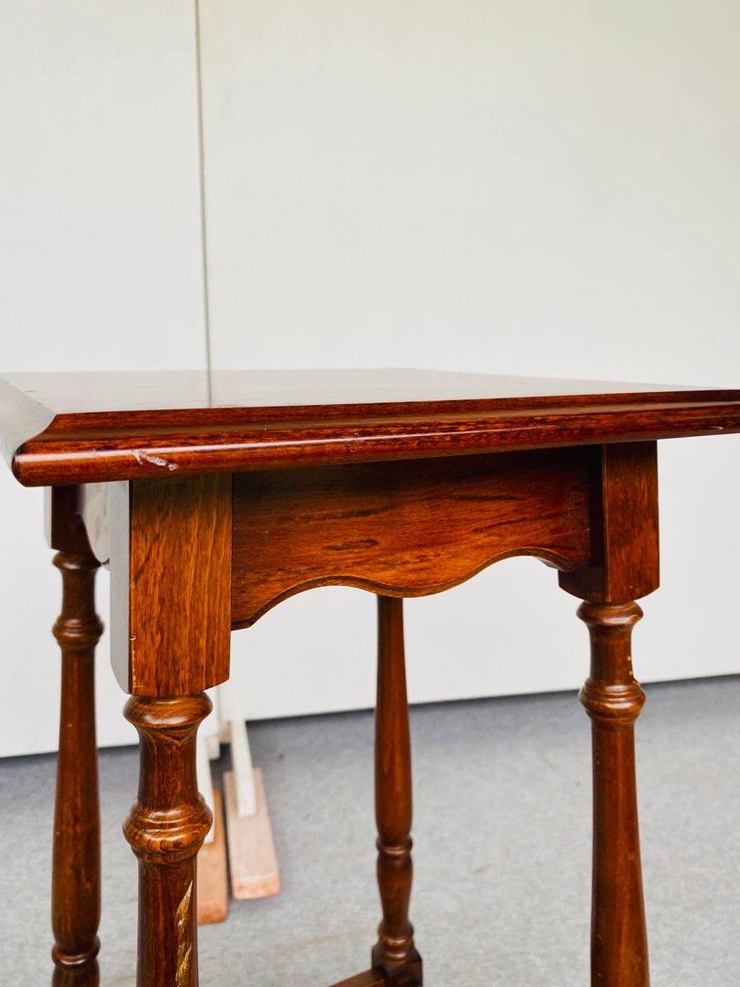 KARIMOKU VINTAGE END TABLE / SIDE TABLE (Category: Tables & Sets) located in Manila. Submitted by jerichocal17856 (Listing ID 1456966750, Image 2). Description: “JAPAN SURPLUS” KARIMOKU VINTAGE END TABLE / SIDE TABLE SIZE: 12.5L” x 12.5W” x 28H” inches (AS-IS ITEM) IN GOOD CONDITION.
