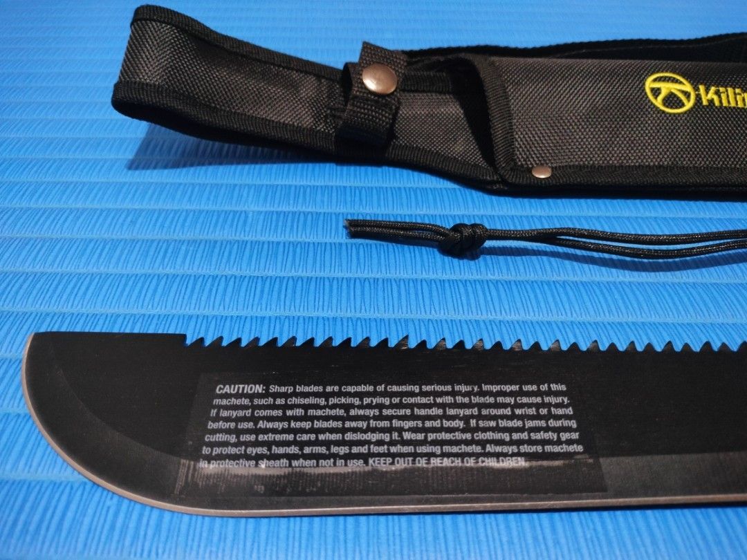 Kilimanjaro Machete (Category: Knives & Chopping Boards) located in Mandaluyong City. Submitted by bzbee.packaging (Listing ID 1456947894, Image 3). Description: Price is fixed. Took out from original packaging only, never been used. Check photos for product specifications. 🔶MODE OF PAYMENT BDO, BPI, GCash 🔶PICK UP LOCATION Lalamove📍: 473 Boni Ave, Brgy. New Zaniga, Mandaluyong.