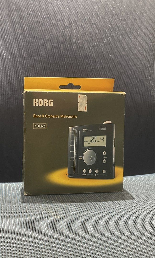 KORG KDM-2 Band & Orchestra Digital Metronome (Category: Musical Instruments) located in Baguio. Submitted by baeeuxx (Listing ID 1457068434, Image 1). Description: Price negotiable, message offers - KORG KDM-2 Digital Metronome - Ideal for band and orchestra practice - Includes various tempo markings: Presto, Allegro, Largo - Features beat and note functions - Easy to use with a clear display - Comes in its original box, never been used Triple A